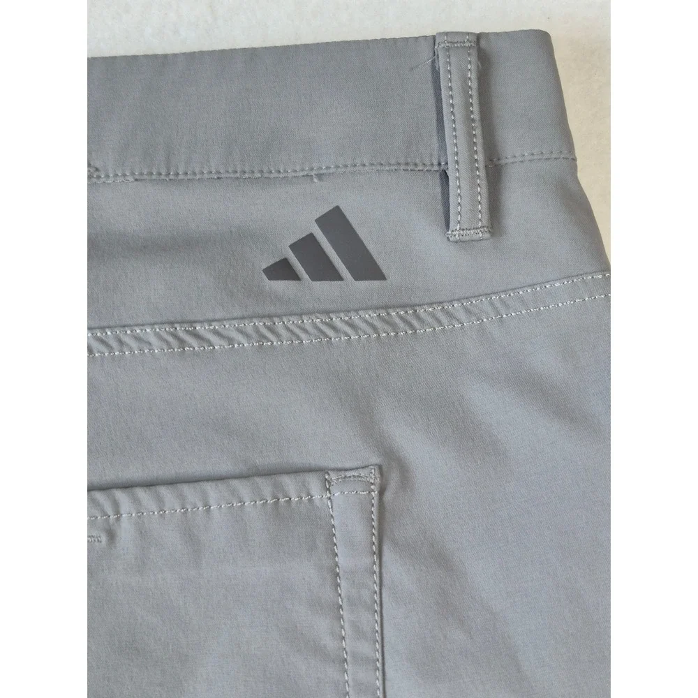 Adidas Ultimate365 Mens Grey Performance Golf Pants 40x32 Stretch Flat Front